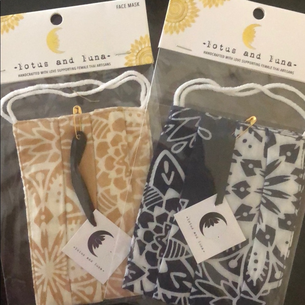 Lotus and Luna face masks